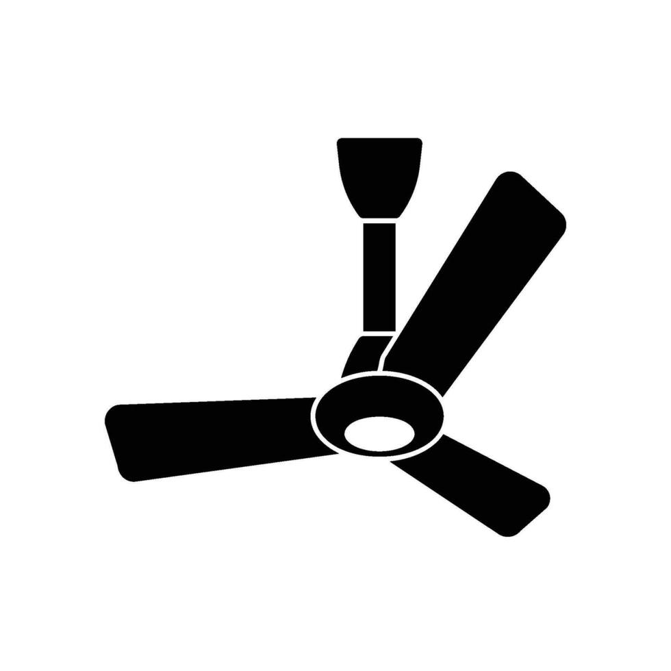 Ceiling fan icon for air conditioning vector