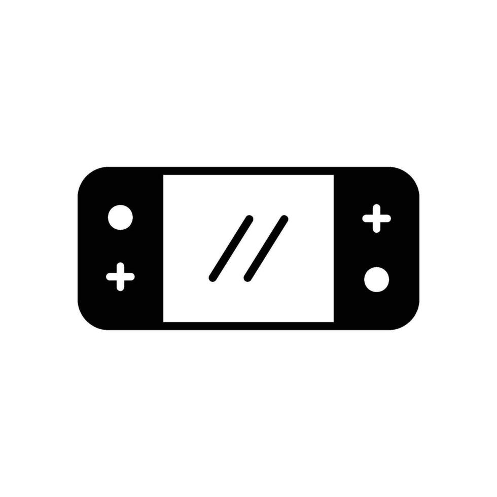 Game console icon for mobile gaming vector