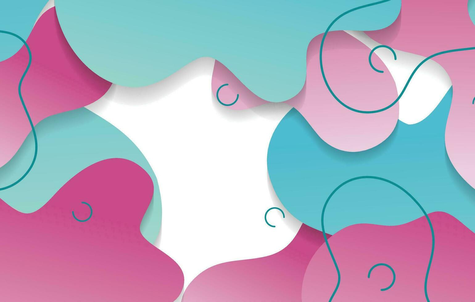 abstract gradient dynamic fluid shapes background design template vector