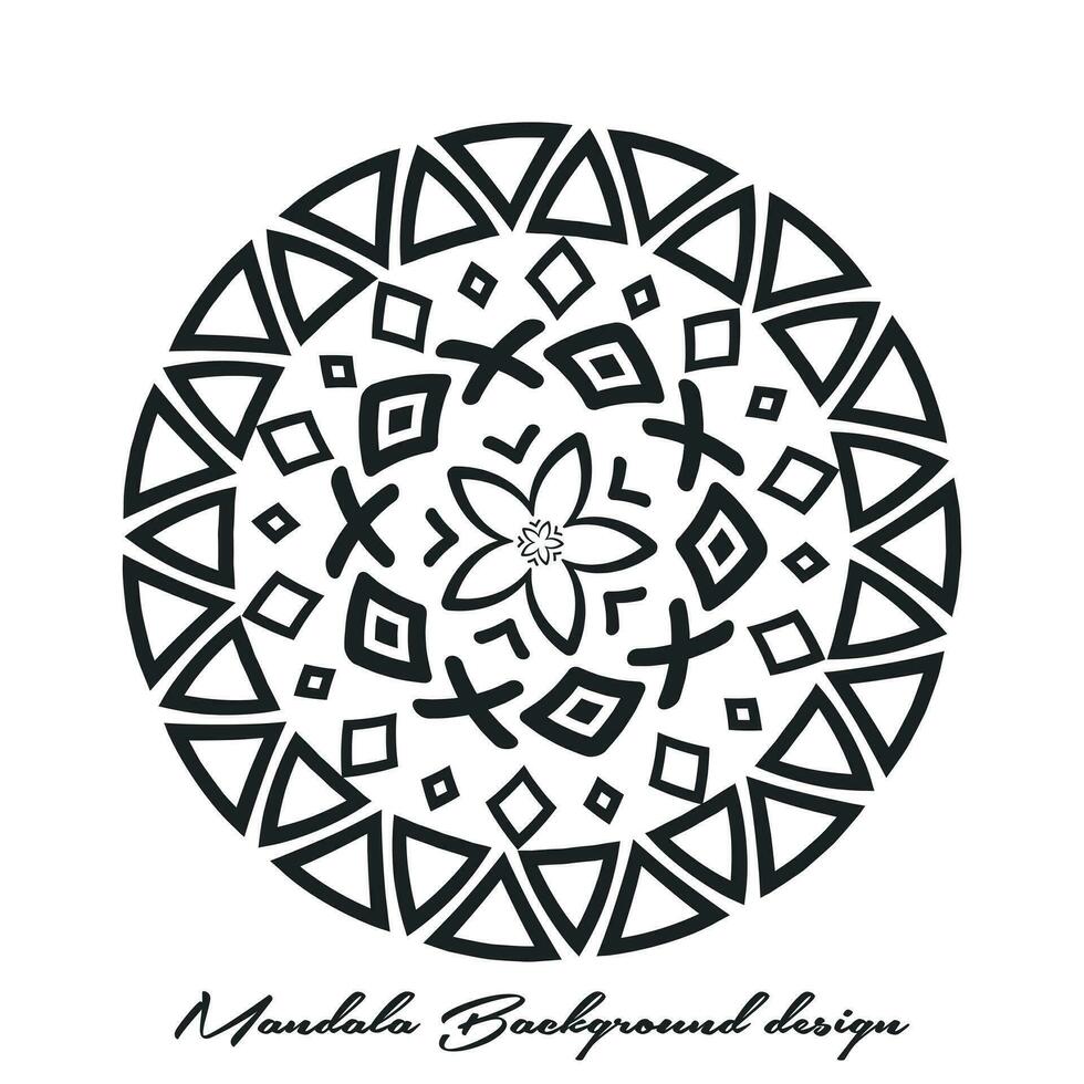 minimalista sencillez islámico mandala antecedentes. indio florido invitación degradado mandala antecedentes. antecedentes ilustración modelo. vector