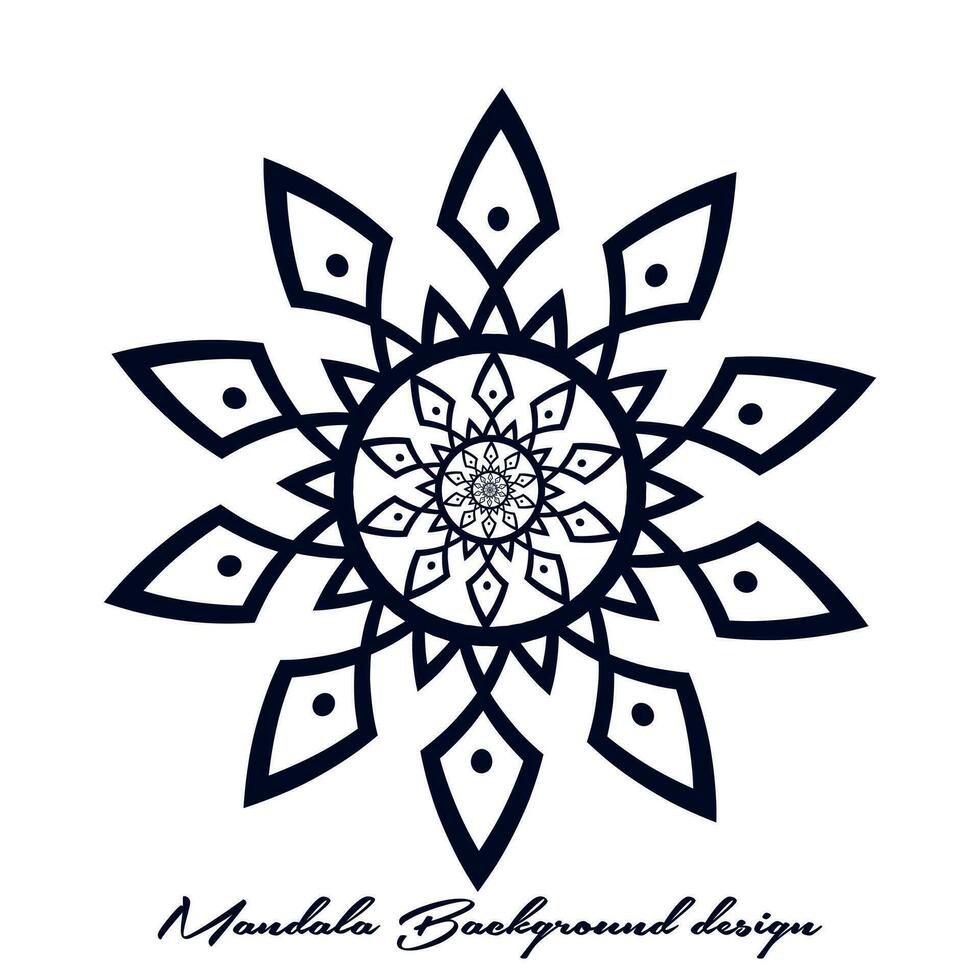 minimalista sencillez islámico mandala antecedentes. indio florido invitación degradado mandala antecedentes. antecedentes ilustración modelo. vector