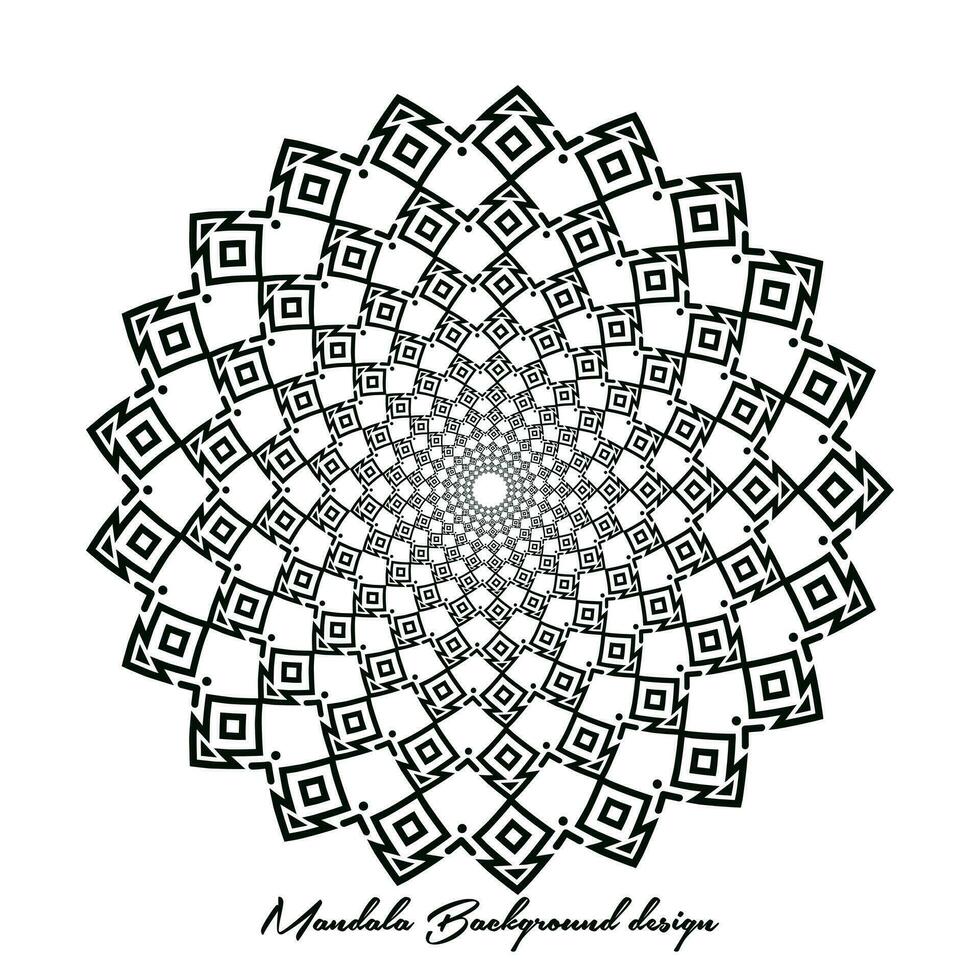 minimalista sencillez islámico mandala antecedentes. indio florido invitación degradado mandala antecedentes. antecedentes ilustración modelo. vector