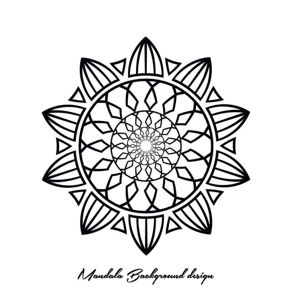 minimalista sencillez islámico mandala antecedentes. indio florido invitación degradado mandala antecedentes. antecedentes ilustración modelo. vector