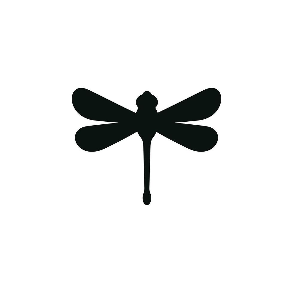 Dragonfly icon isolated on white background vector