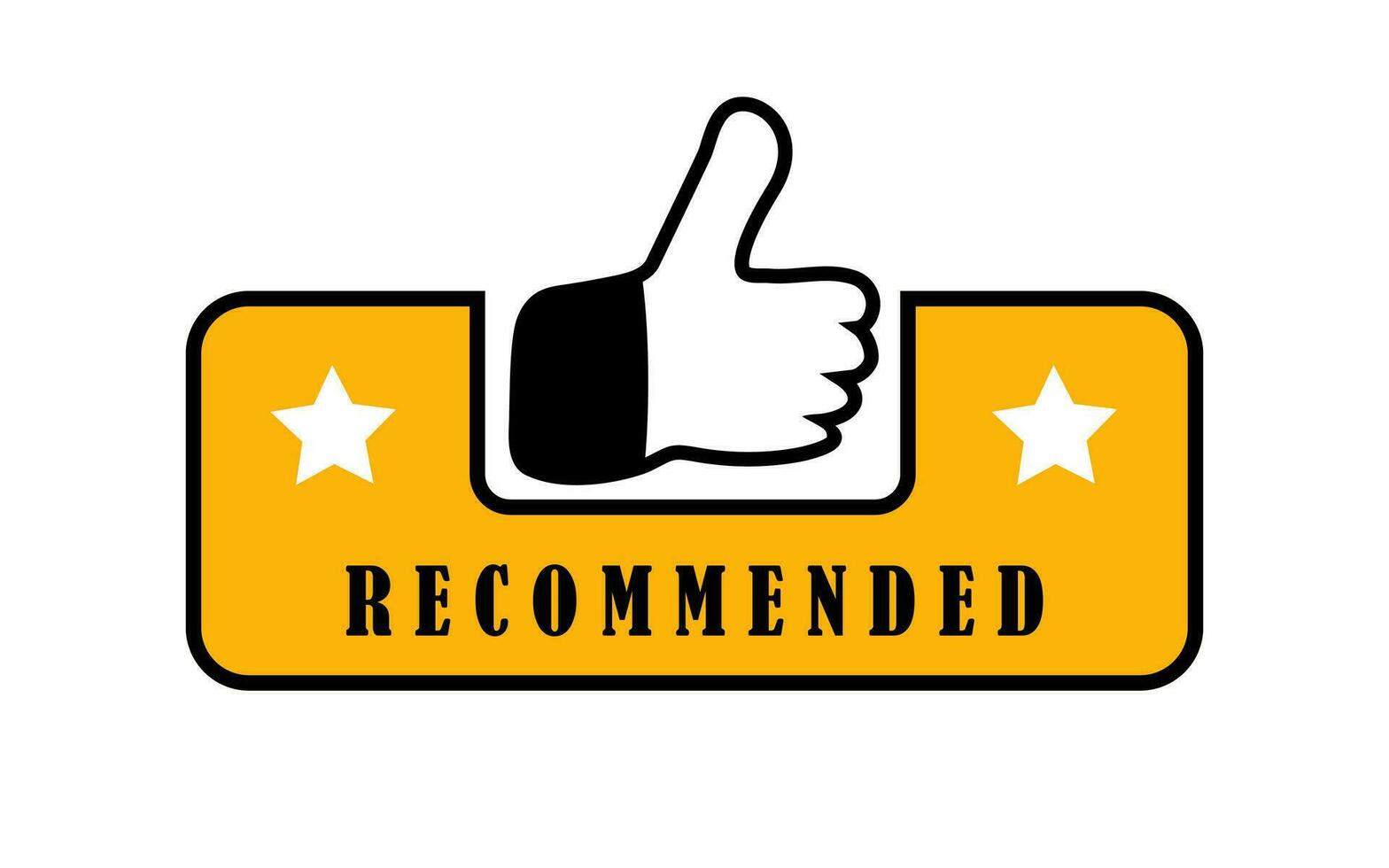 I recommend sign, thumb up symbol, super icon. Business best choice label. vector
