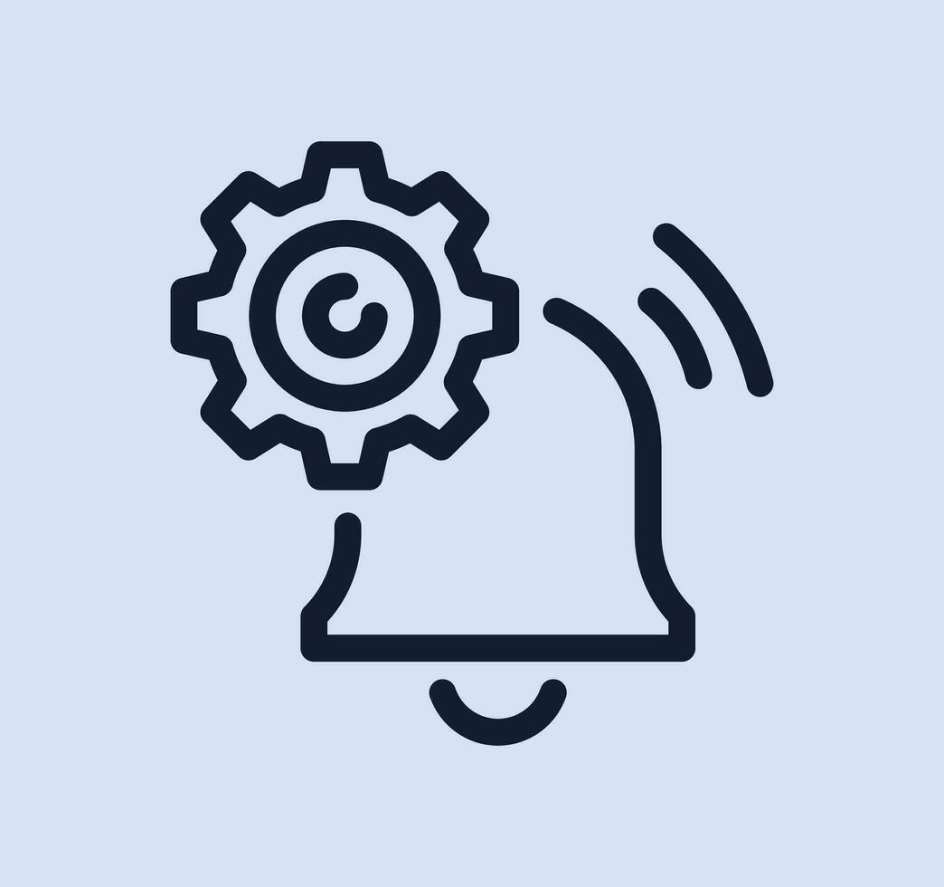 Gear wheel related icon outline and linear vector. vector
