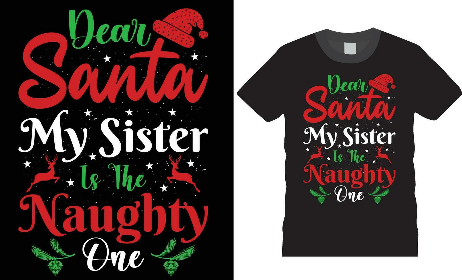 Christmas t shirt design vector