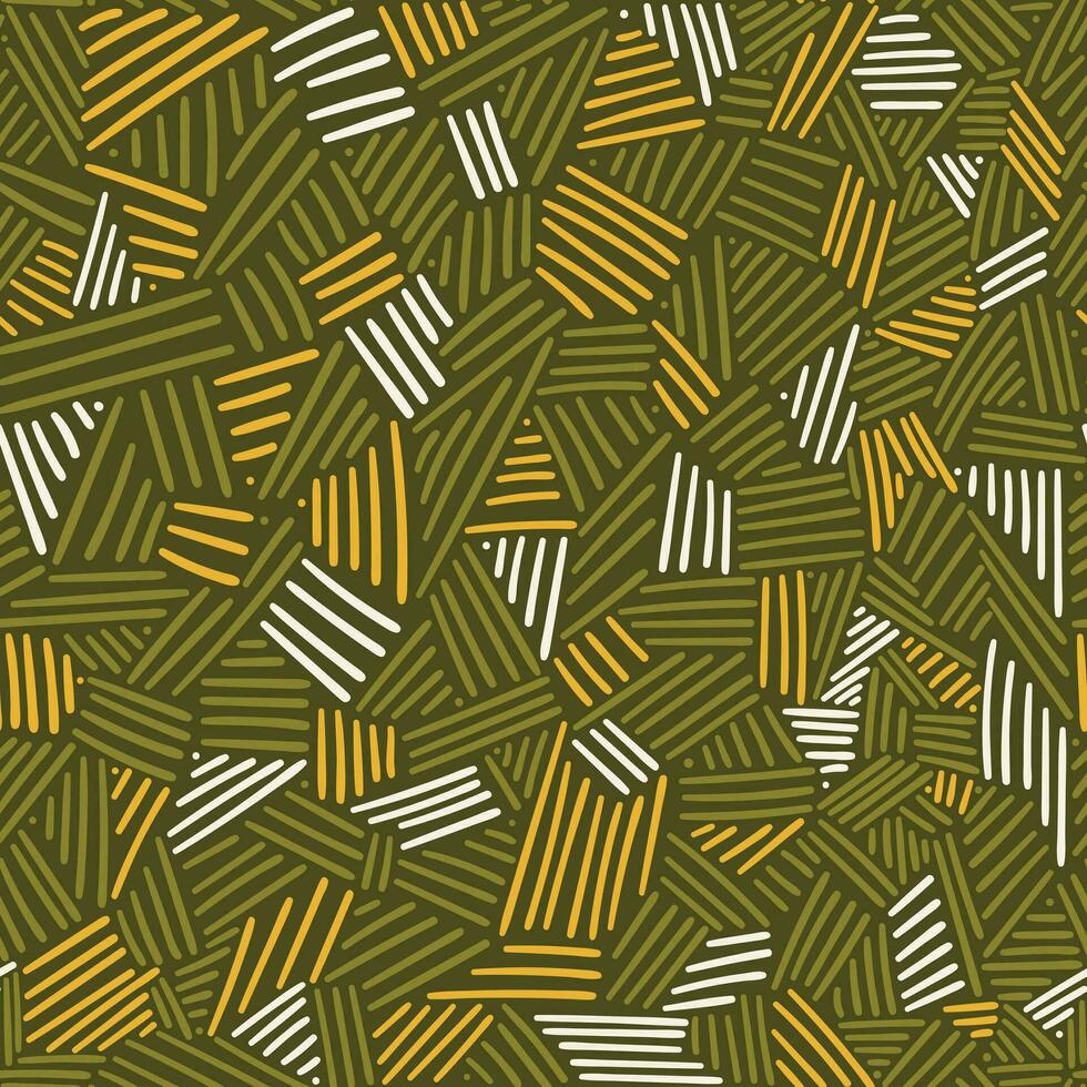 irregular and abstract thick line doodle seamless pattern vector