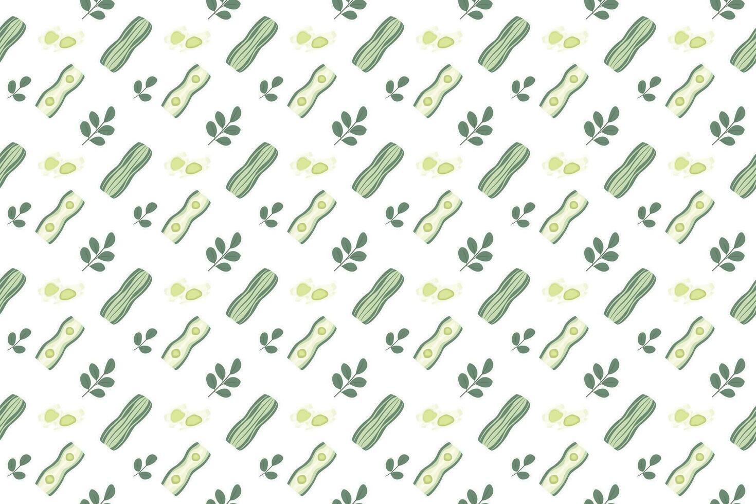 moringa crop herb as seamless pattern background vector