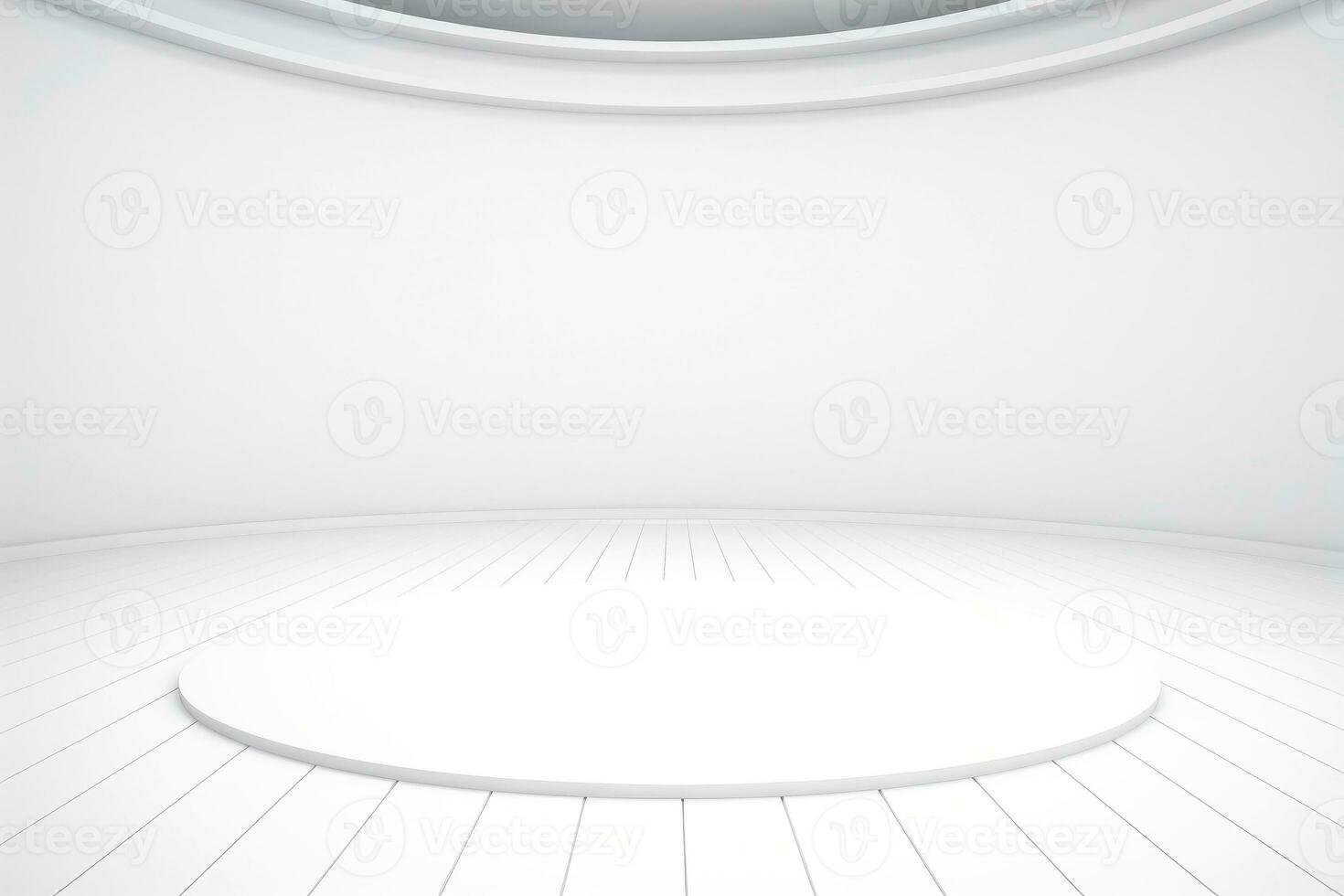 Abstract futuristic architecture background, Minimal technology white backdrop, Generative AI photo