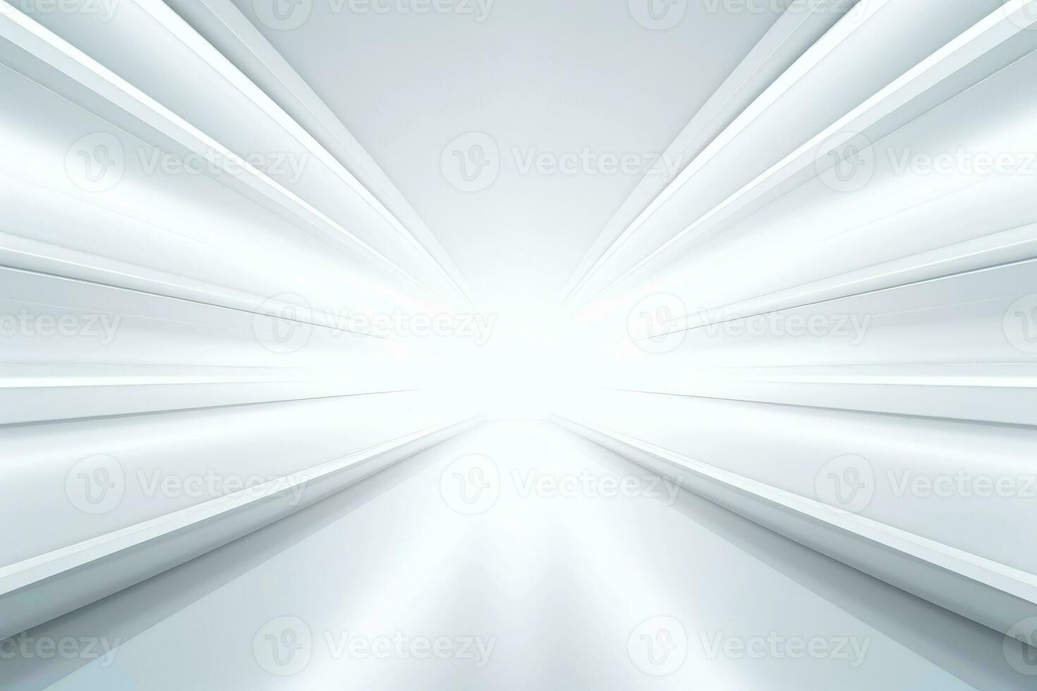 Abstract futuristic architecture background, Minimal technology white backdrop, Generative AI photo