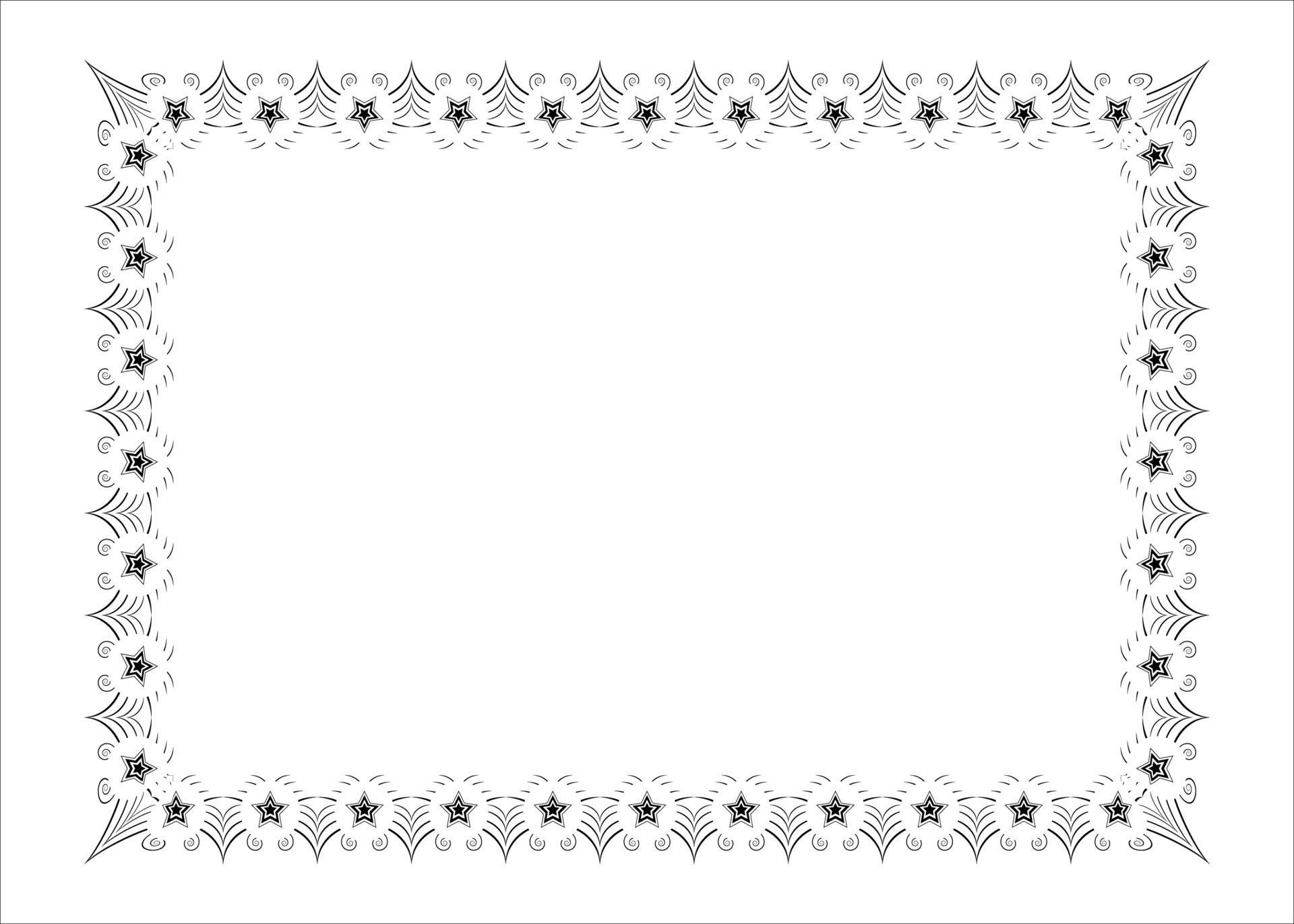 Vector photo frame border design and vector certificate border or