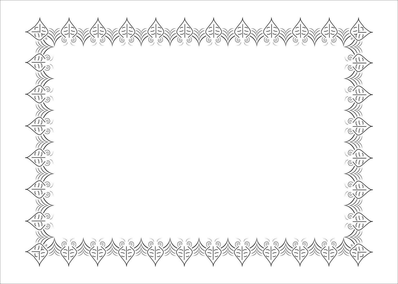 Vector photo frame border design and vector certificate border or resume border frame