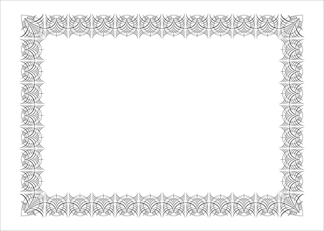 Vector photo frame border design and vector certificate border or resume border frame