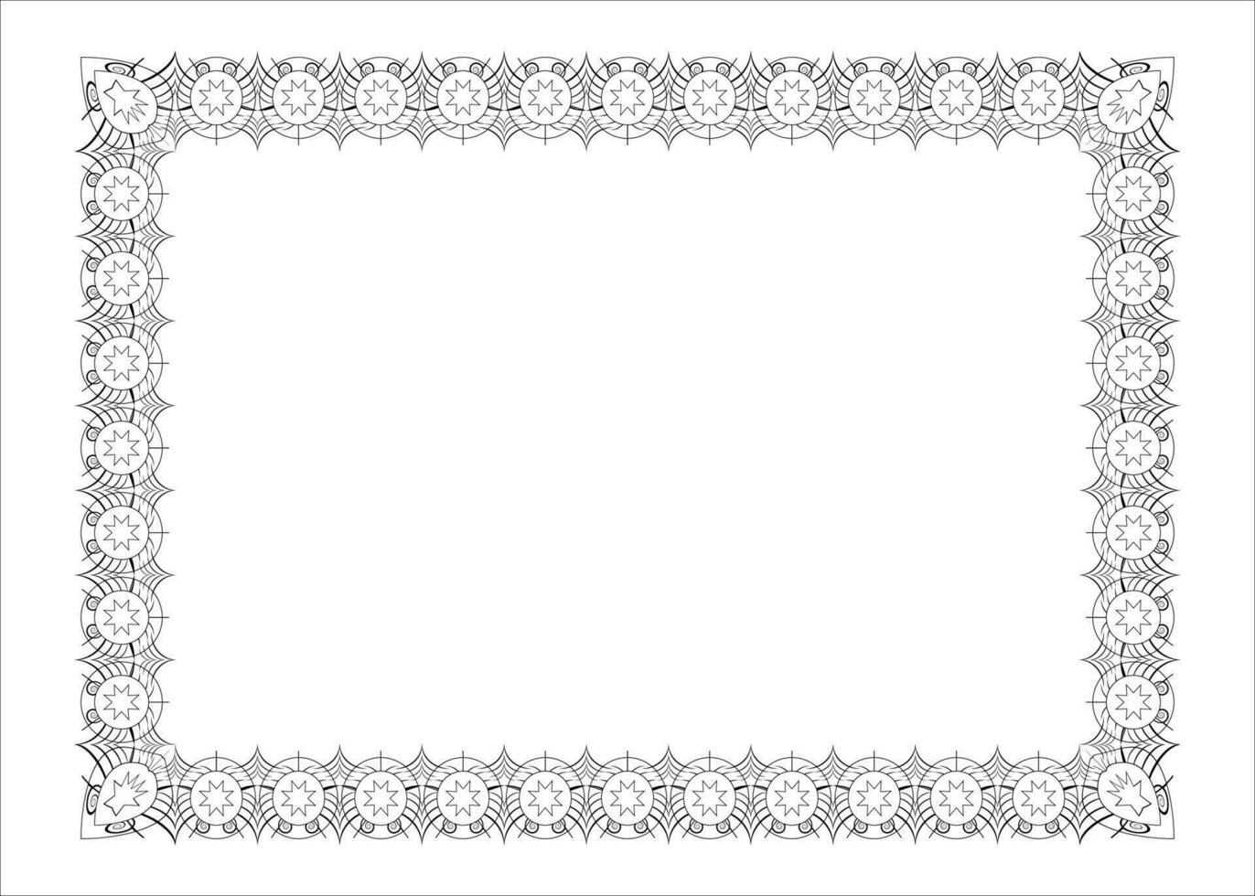 Vector photo frame border design and vector certificate border or resume border frame