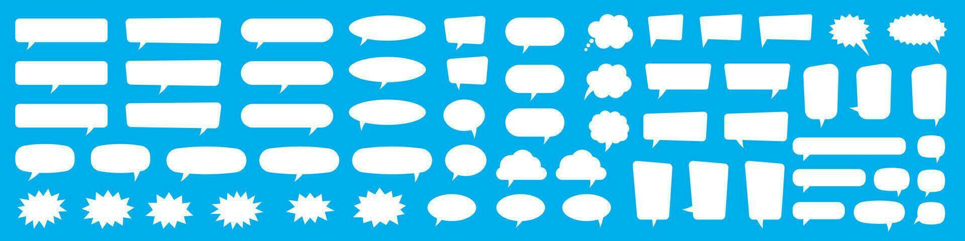 Speech bubbles. Speak bubble text, cartoon chatting box, message box. Cartoon balloon word design. vector