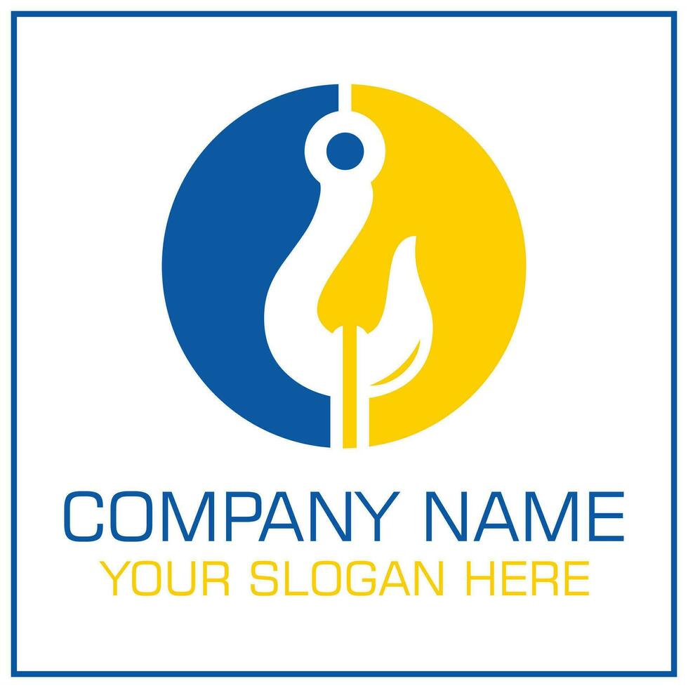 Tow or Crane Load Hook Vector Logo Circle for Towing Truck Lift Assistance Service
