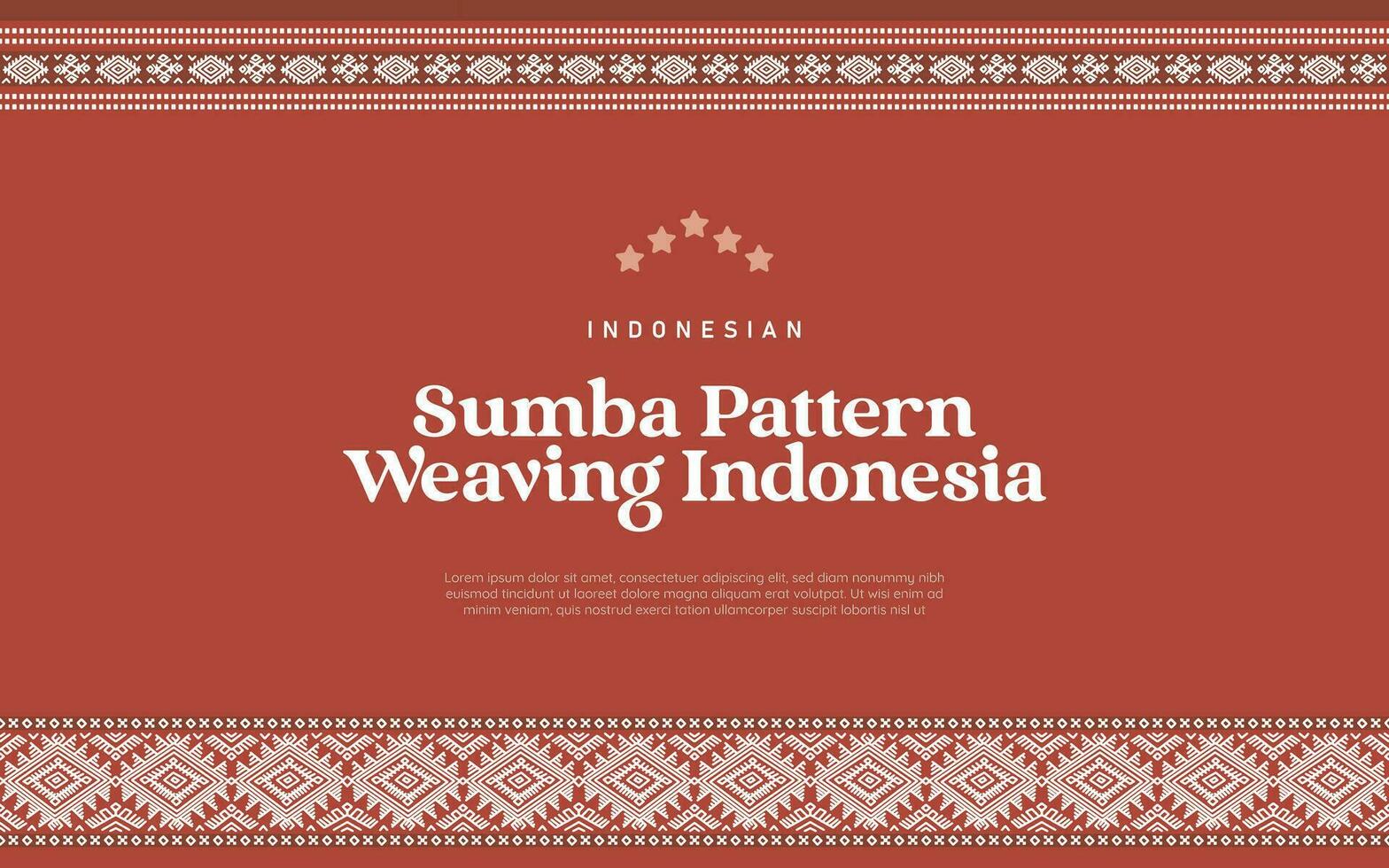 Indonesian Sumba Pattern Weaving Illustration vector