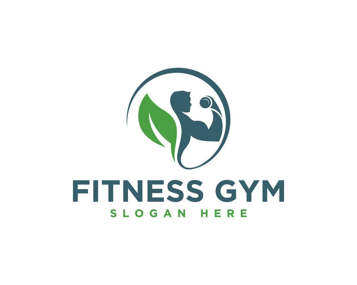 Fitness Gym logo icon design vector template.