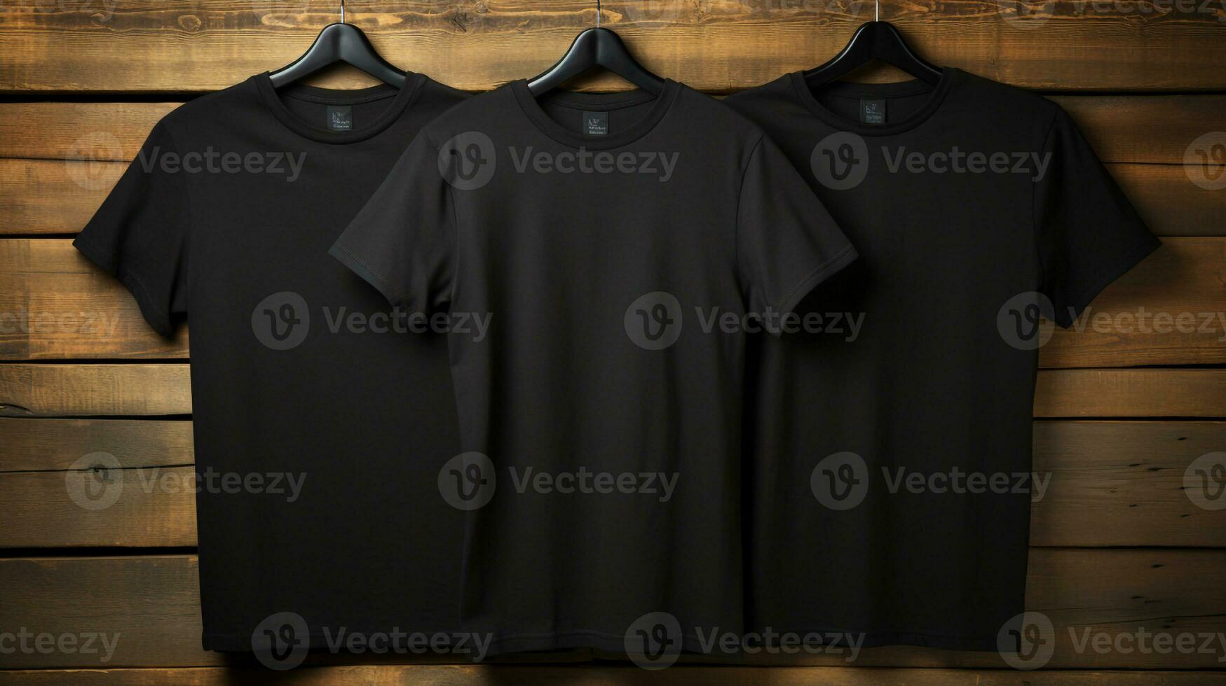 foto negro camisetas con Copiar espacio Bosquejo generativo ai