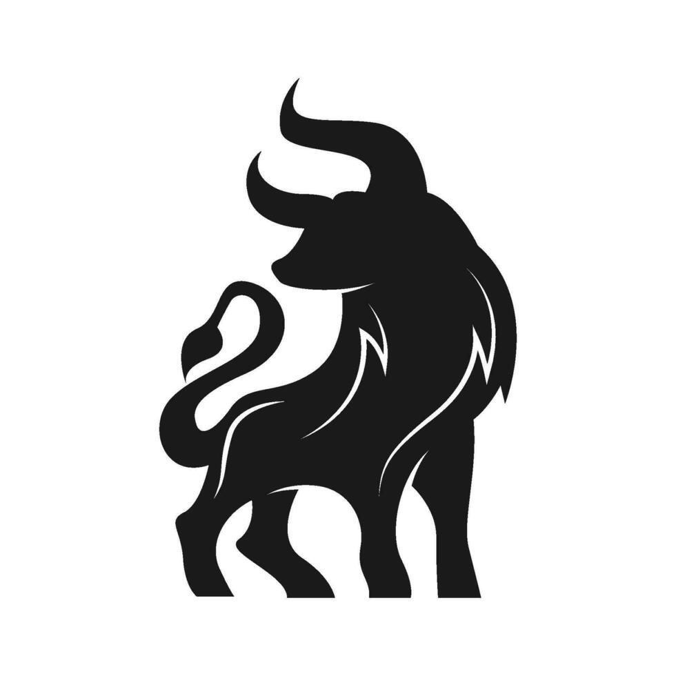 Buffalo logo design concept vector