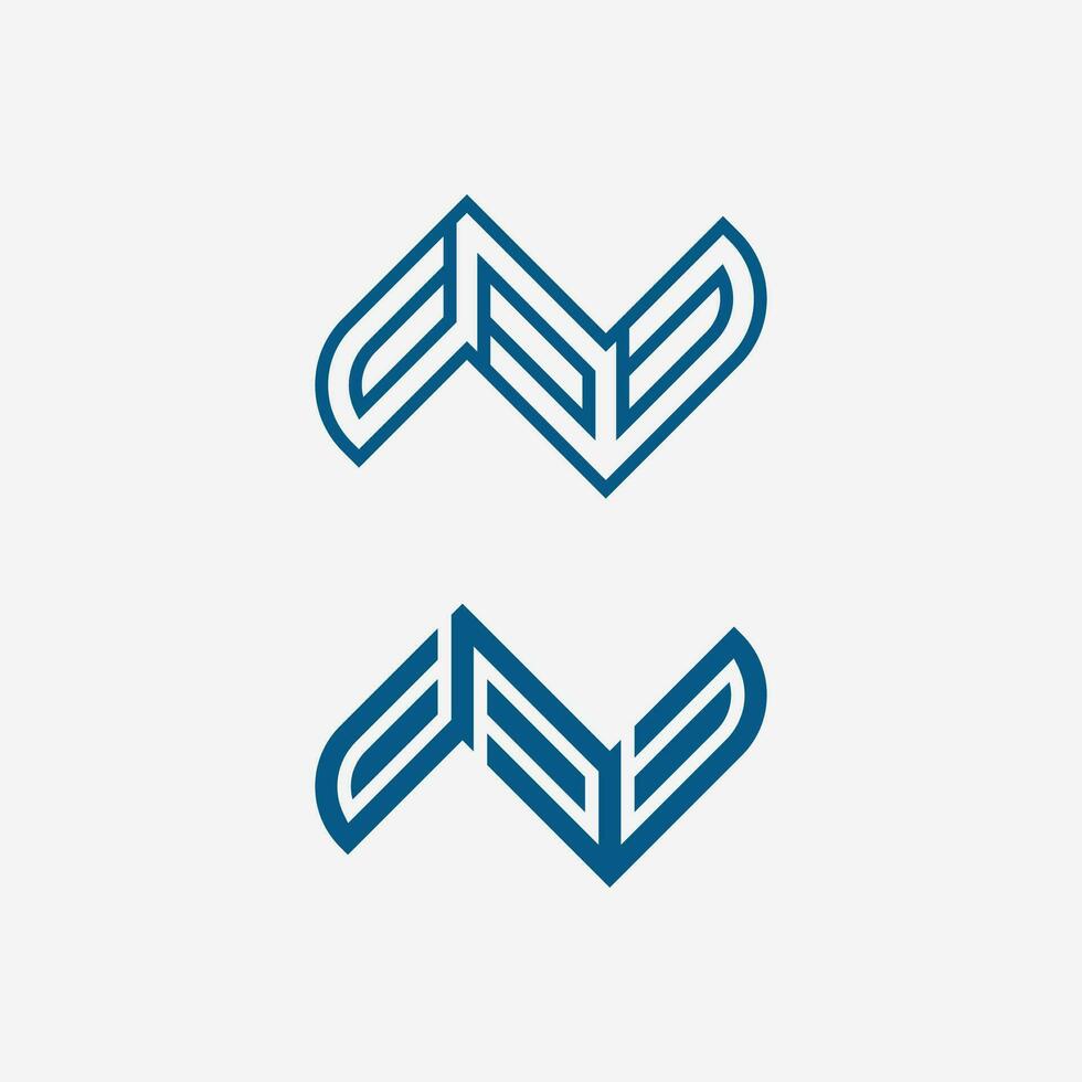 N Letter Logo Template vector