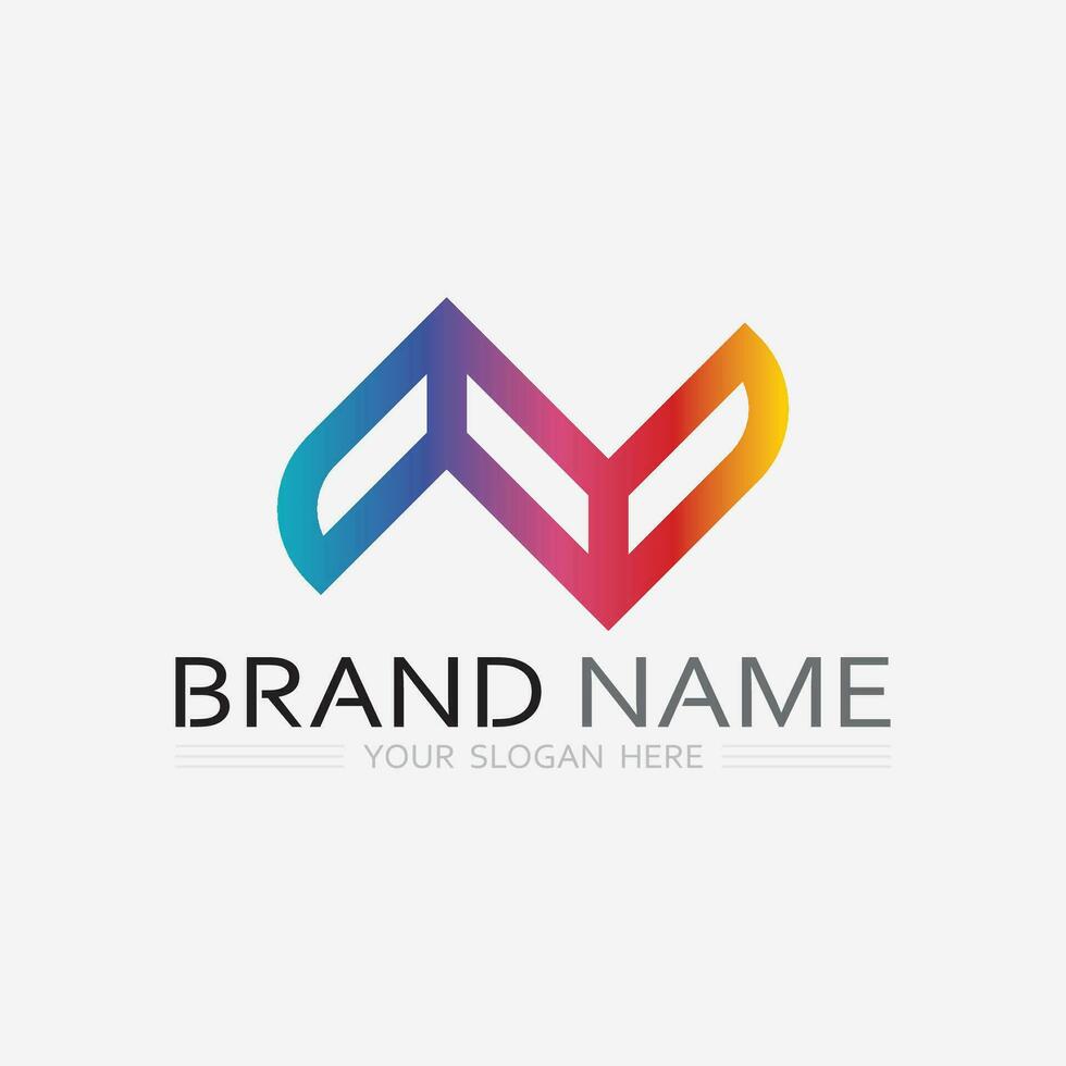 N Letter Logo Template vector