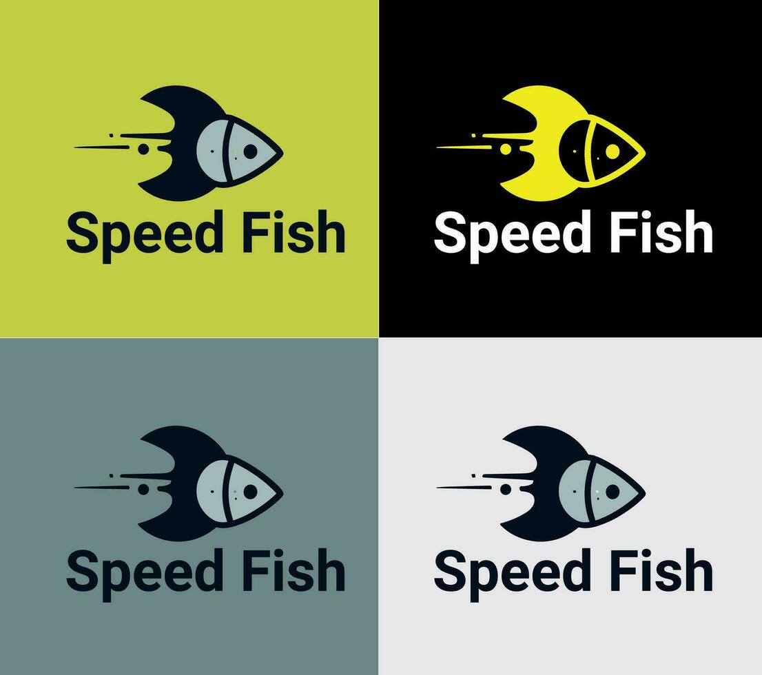 pescado logotipo, elementos color variación resumen icono. moderno logotipo, negocio modelo. vector