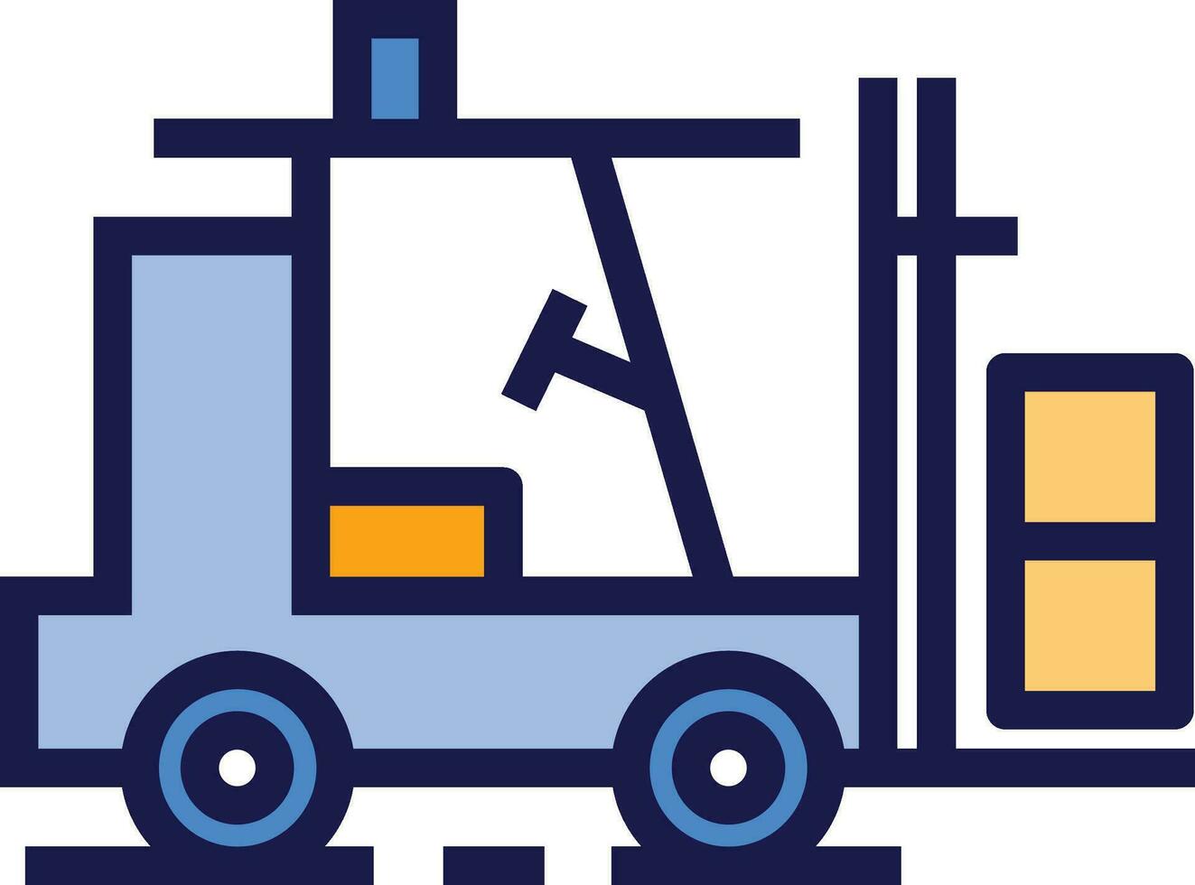 Forklift icon. Vector forklift Icon