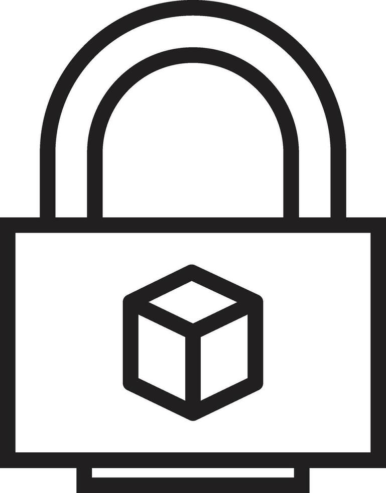 Parcel Security Icon. Parcel Box Secure Transportation vector