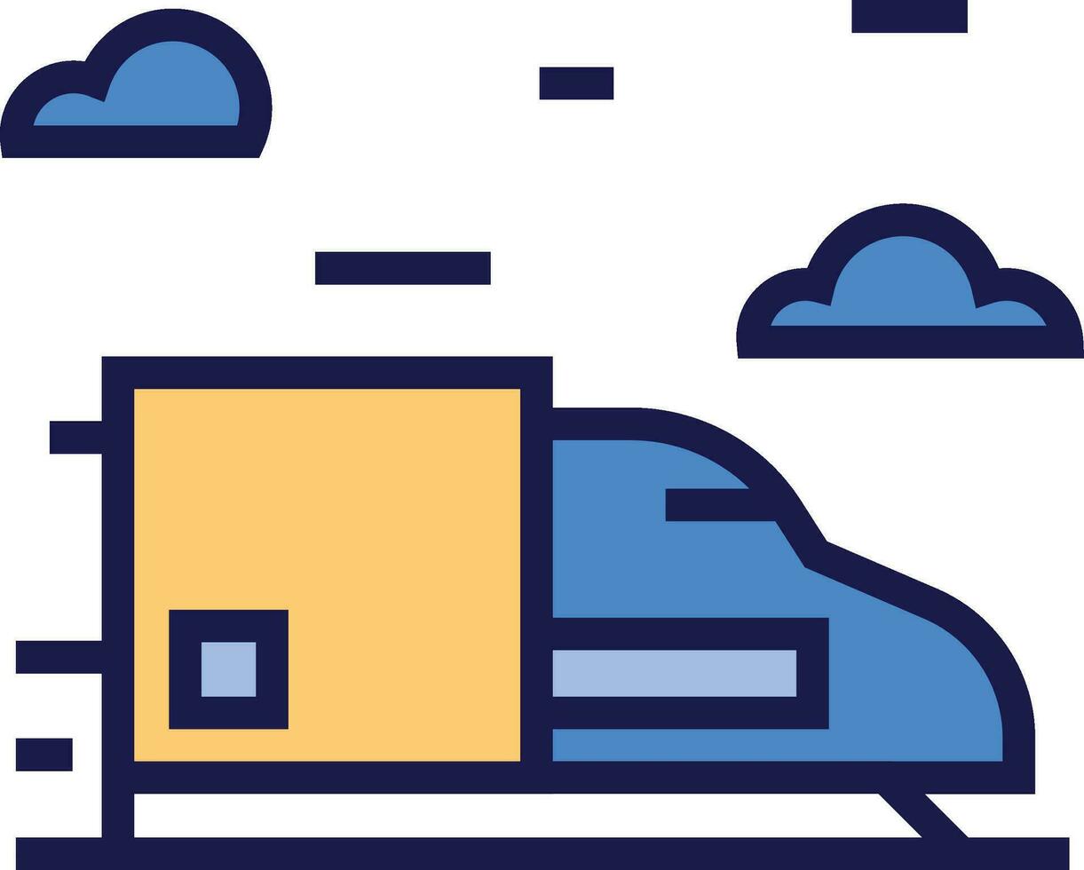 train shipping icon. fast delivery icon vector