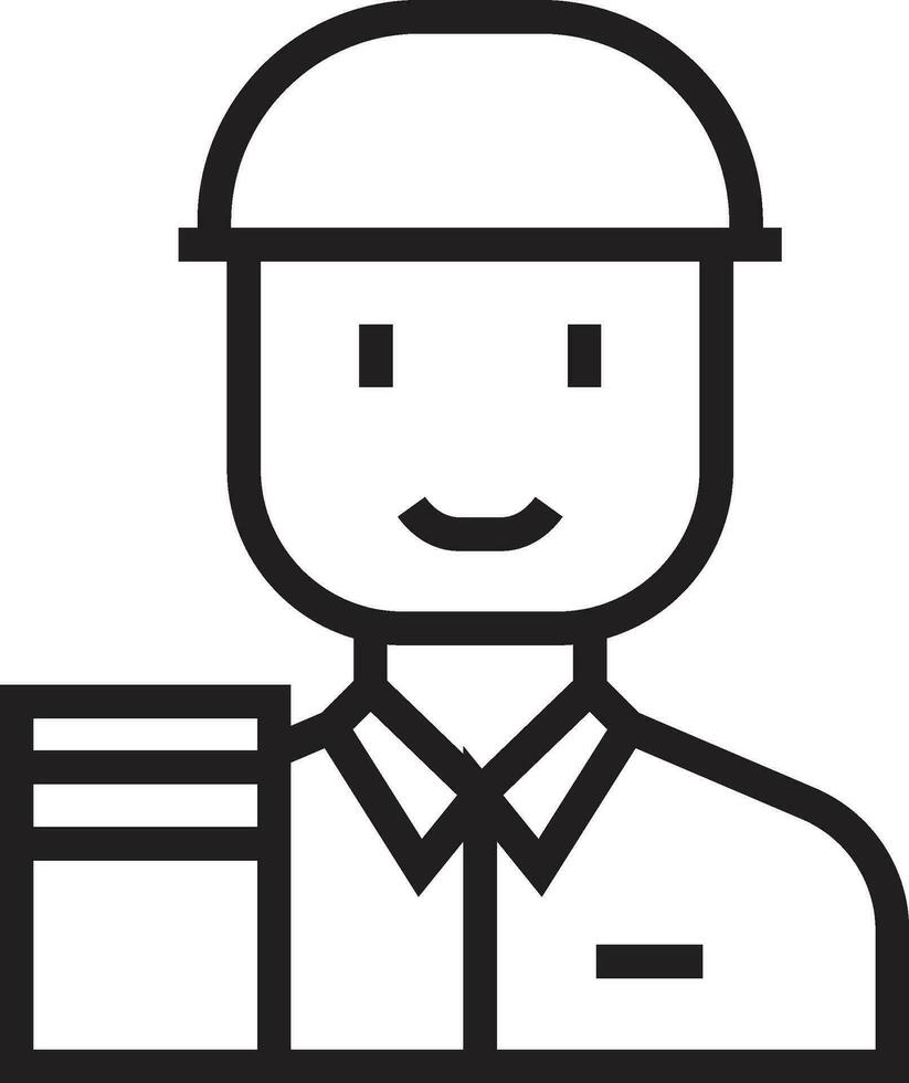 Delivery Man Icon. Postman icon vector