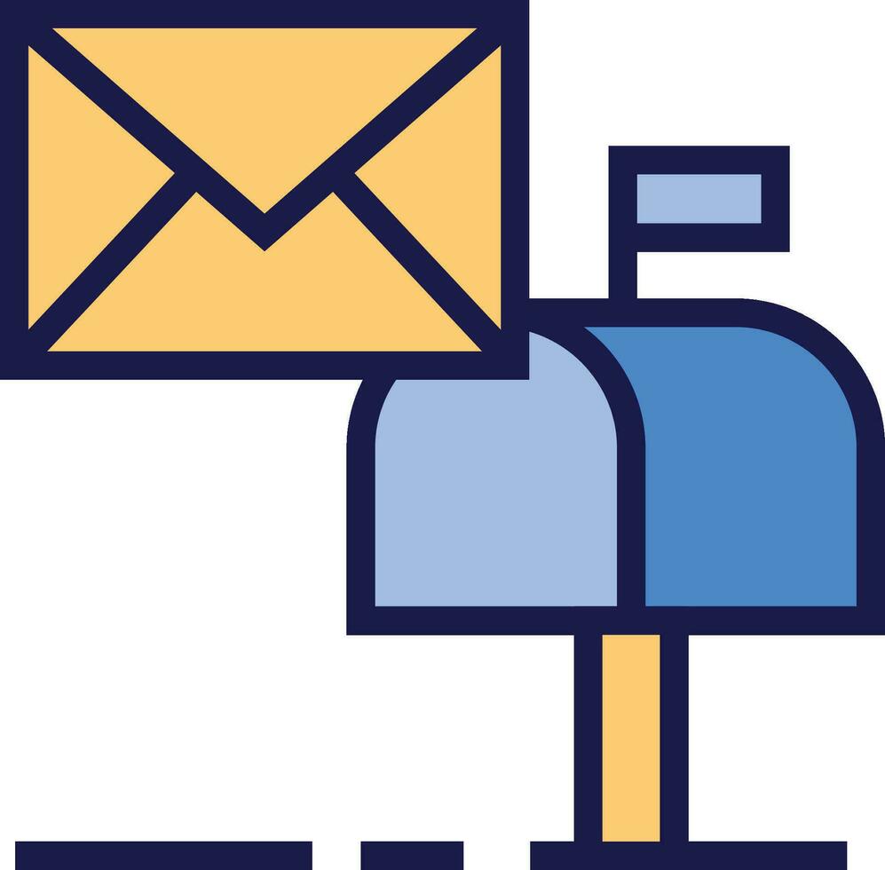 mailbox icon. mail box postal vector