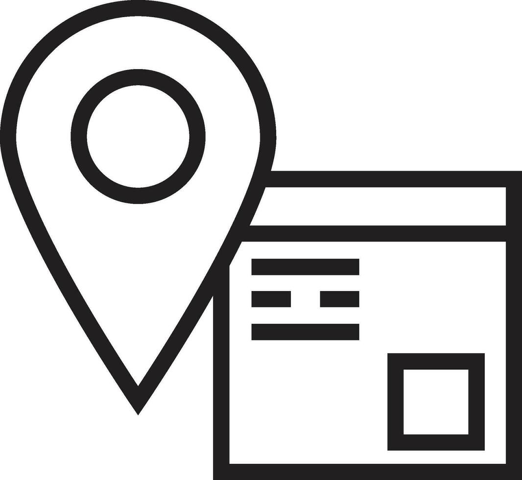 Parcel Delivery Location Icon. Parcel box vector