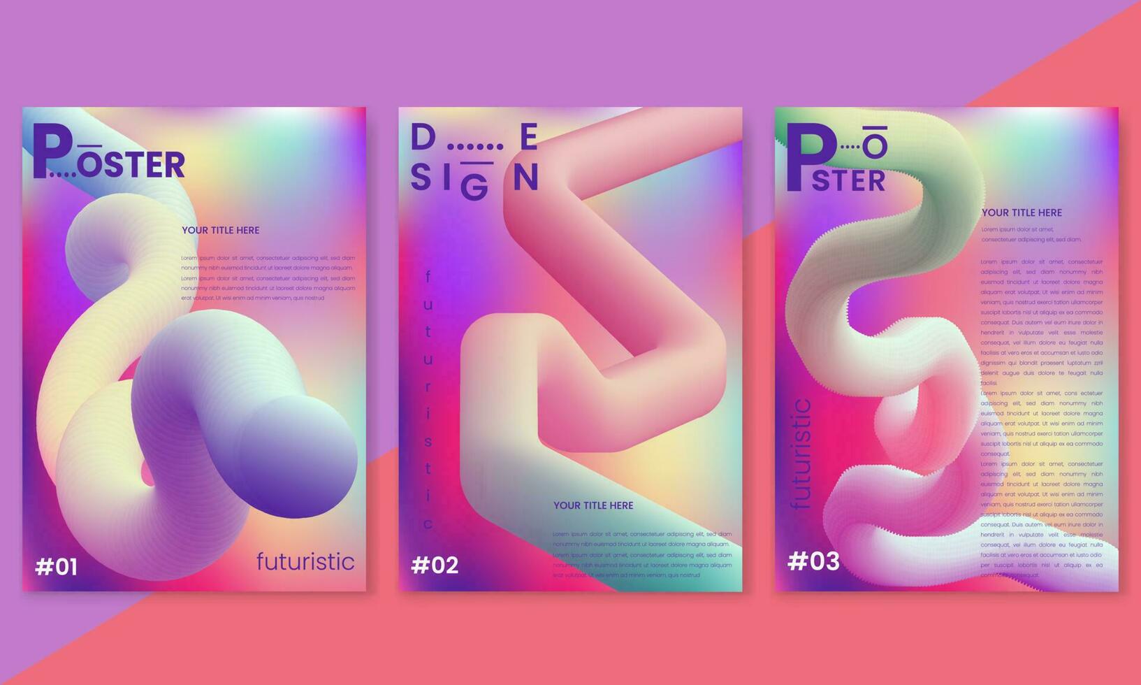 Abstract, modern, futuristic , Gradient illustrations. Background for magazine cover about dreams, fancy poster, music album. vector