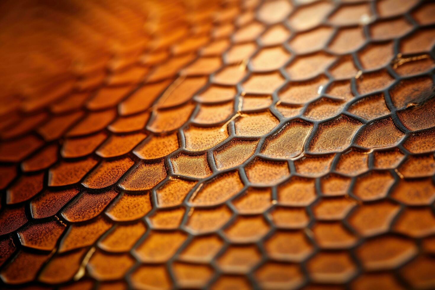 Closeup of snake skin texture background. Selective focus. Toned, Macro photograph of the patterns and textures, AI Generated photo