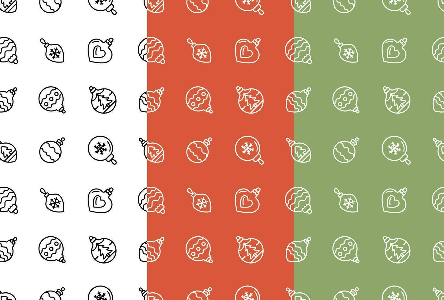 Set of Christmas New Year patterns for wrapping paper. Vector collection of holiday backgrounds.