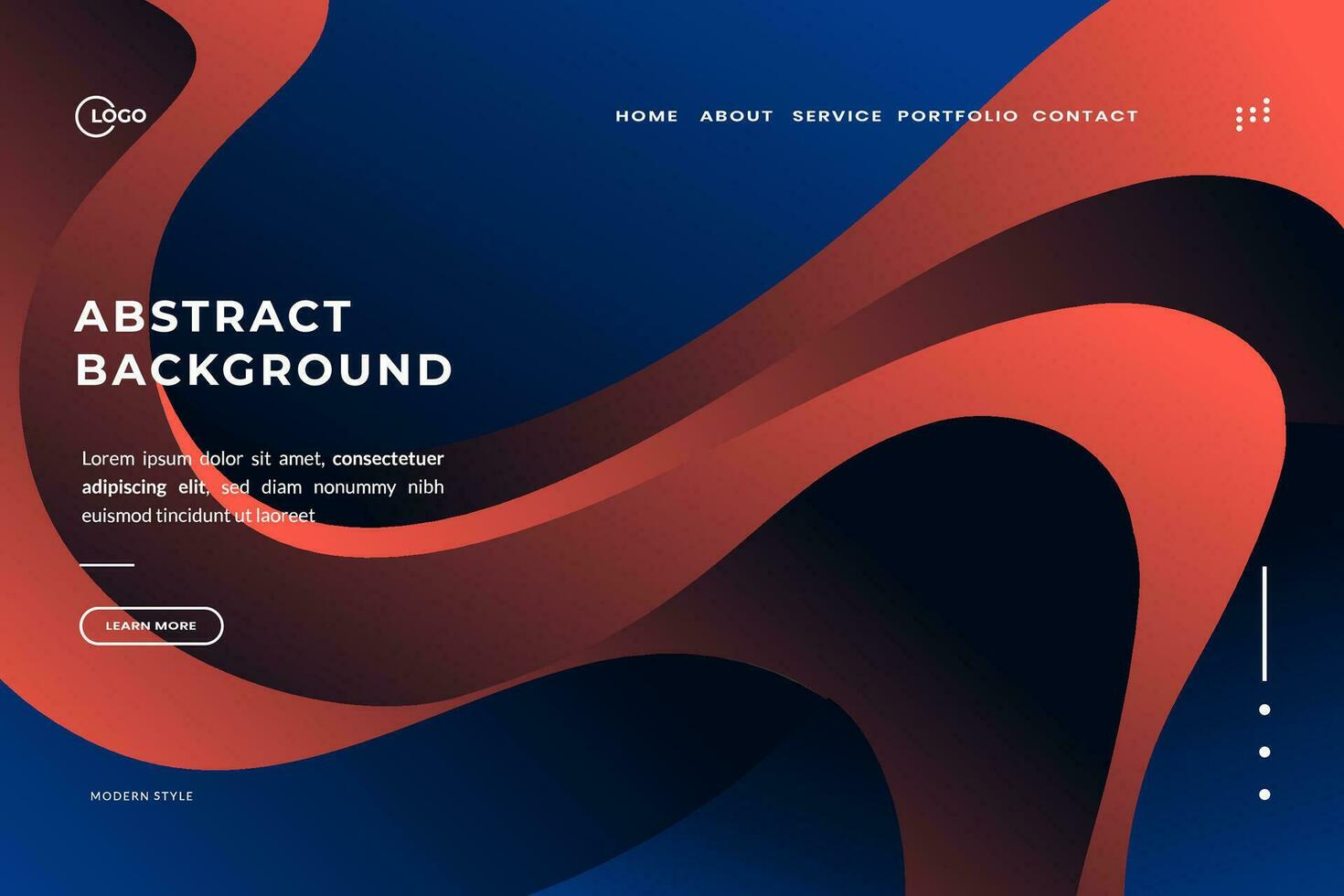 3d Blue Abstract Background Liquid that is perfect for website design vector