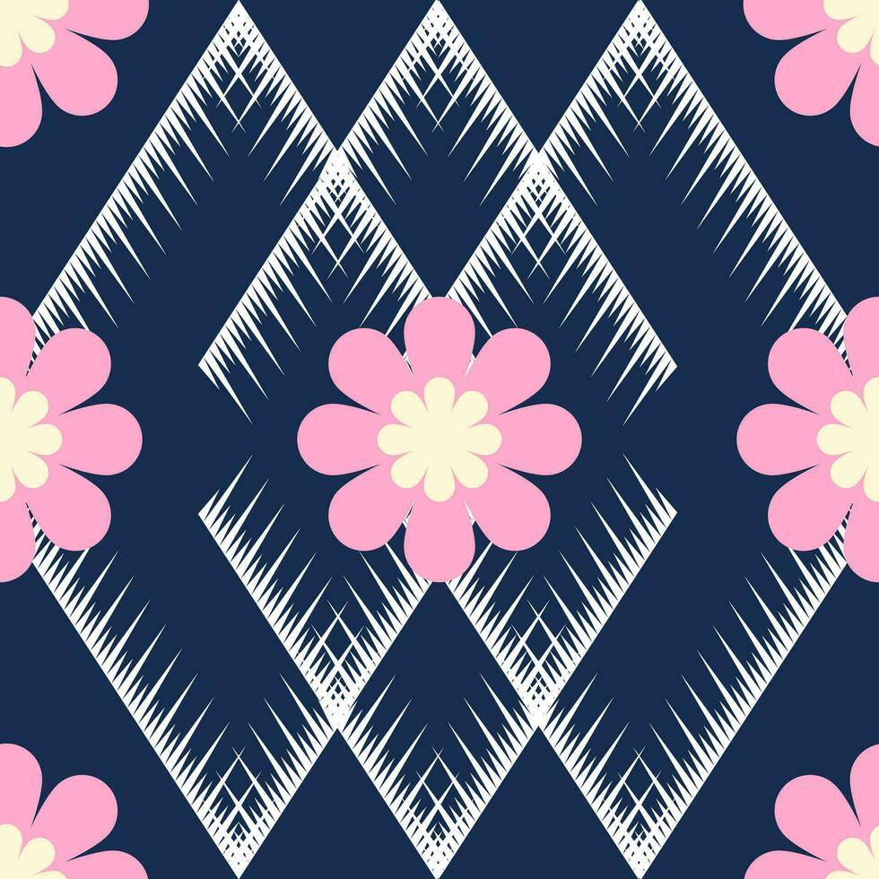 seamless pattern with flowers design vector