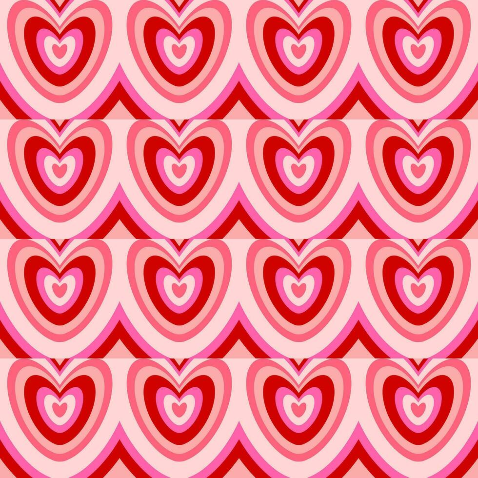 seamless pattern with hearts background vector