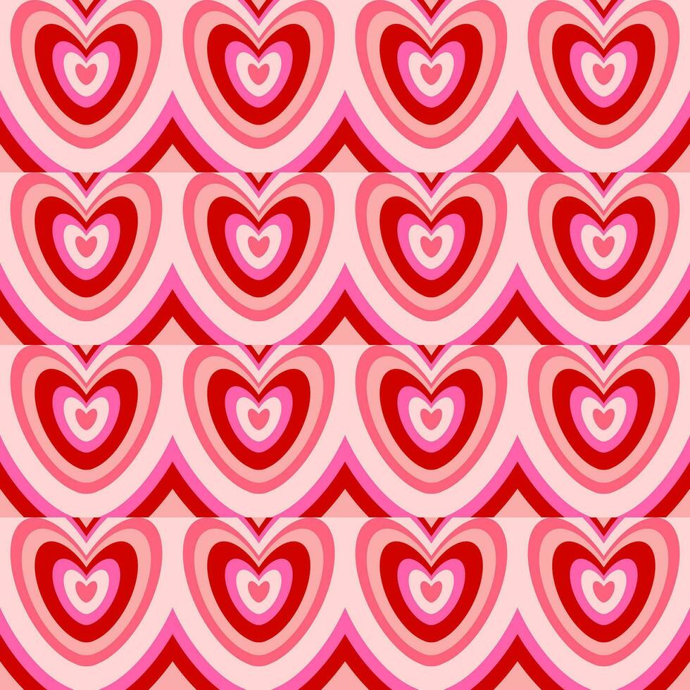 seamless pattern with hearts background vector