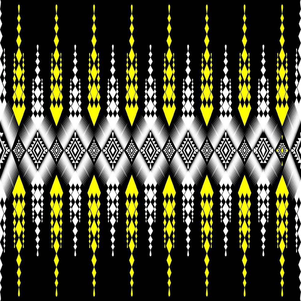 Geometric ethnic pattern traditional Design for background, carpet, wallpaper, clothing, wrapping, Batik, fabric vector