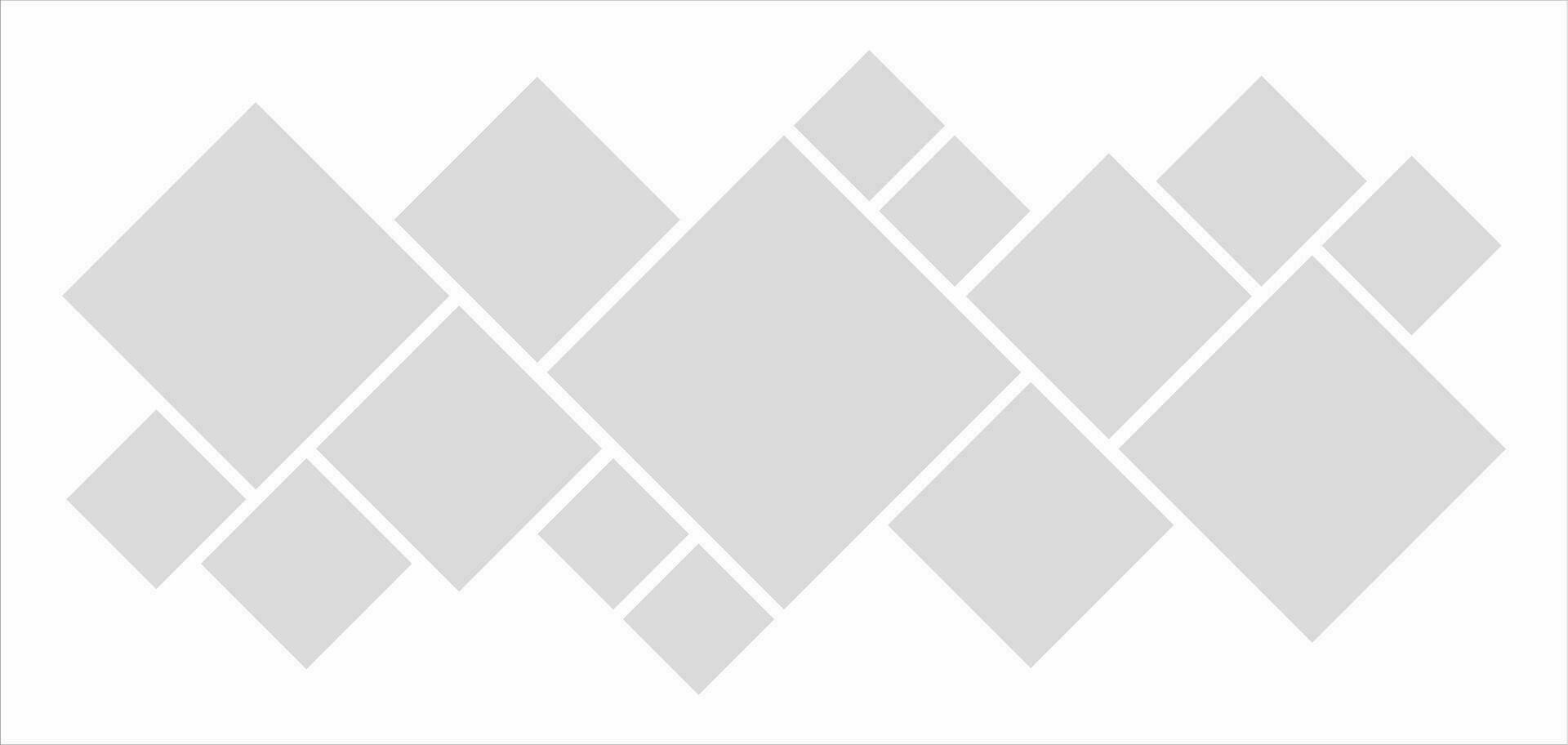 Pictures or photos frame collage. comics page grid layout abstract photo frames and digital photo wall template vector