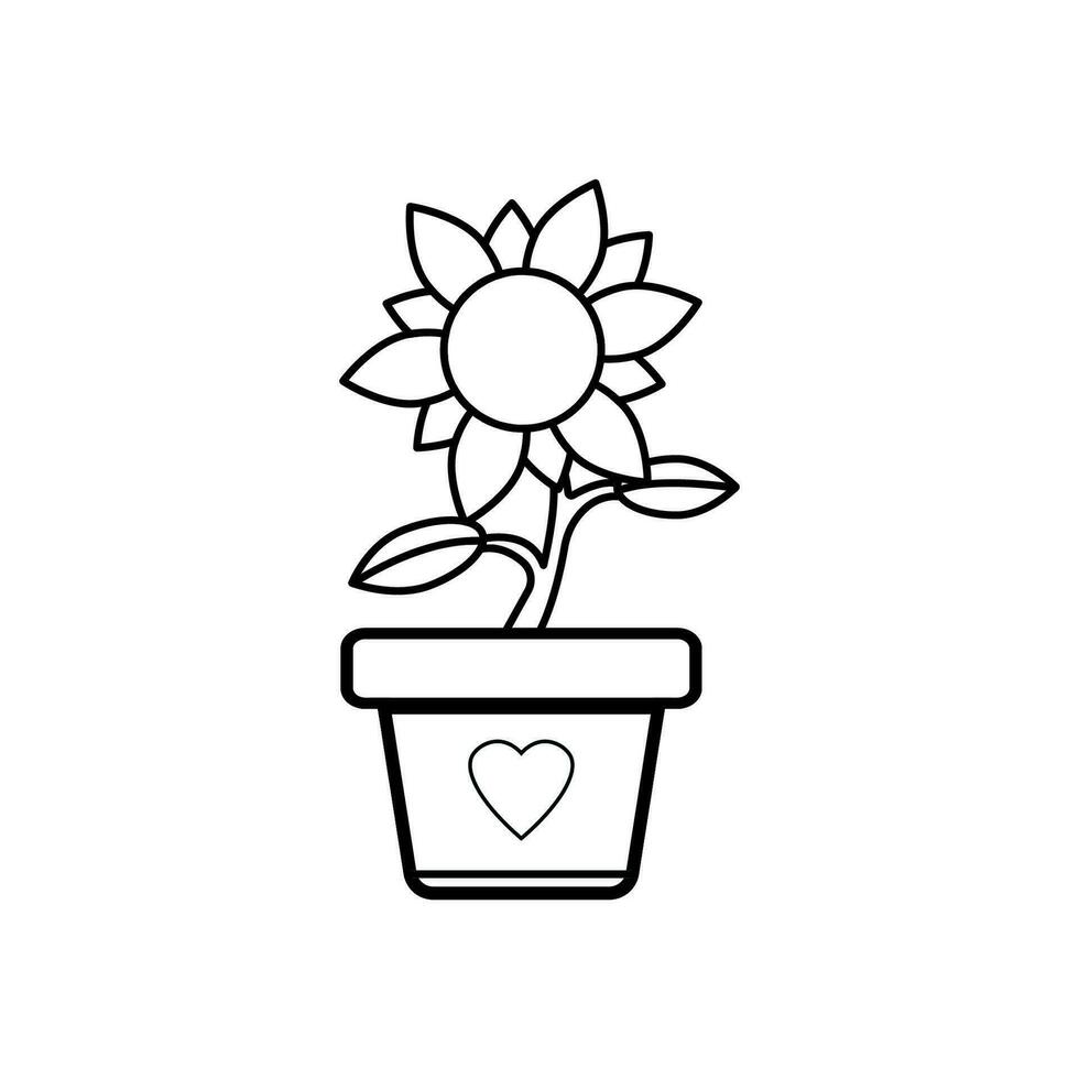 Flower vector icon illustration design template