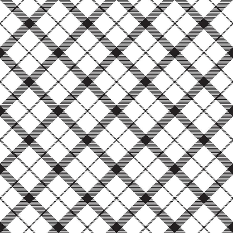 Monochrome classic tartan seamless pattern vector