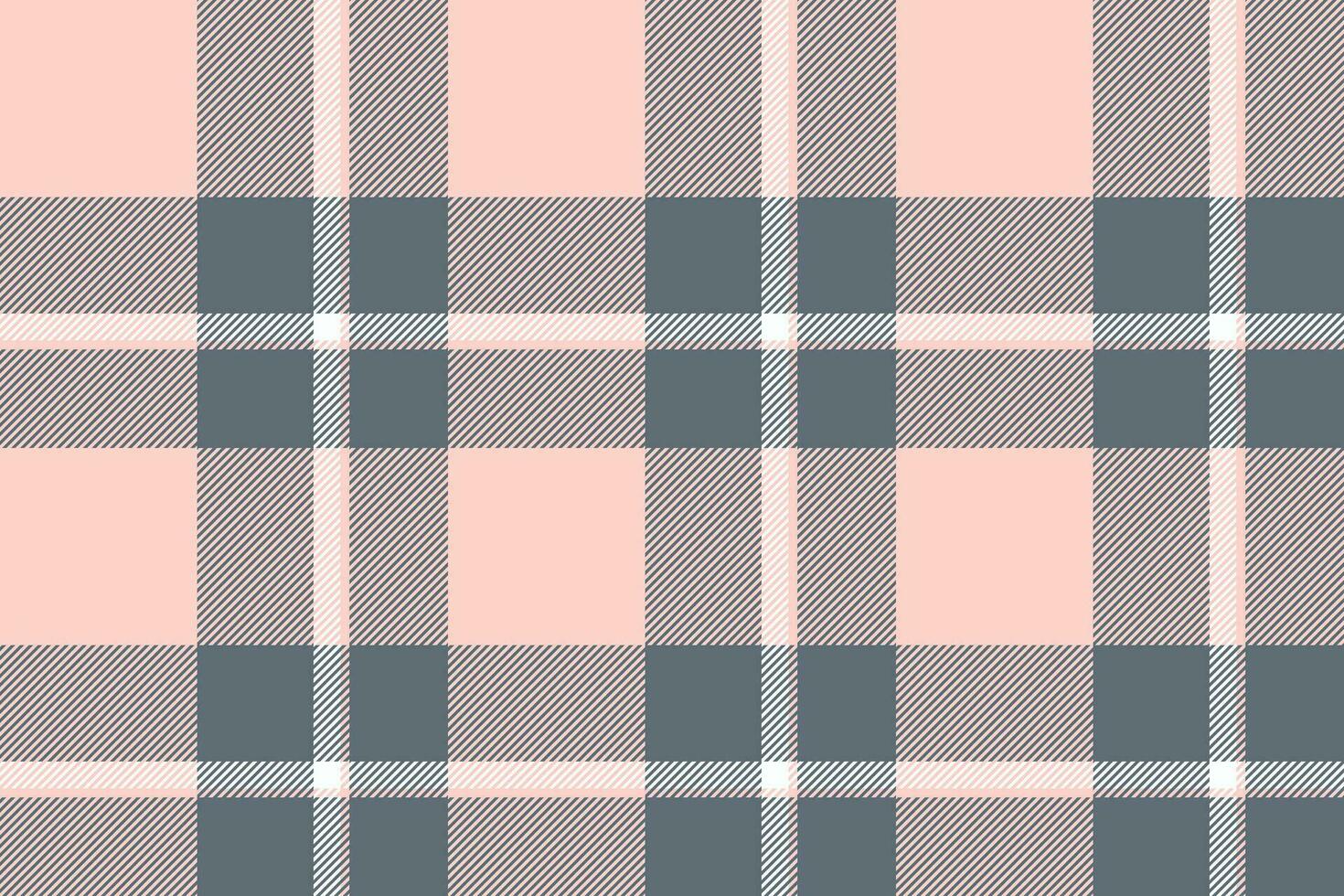 Plaid background, check seamless pattern in pink. Vector fabric texture for textile print, wrapping paper, gift card or wallpaper.