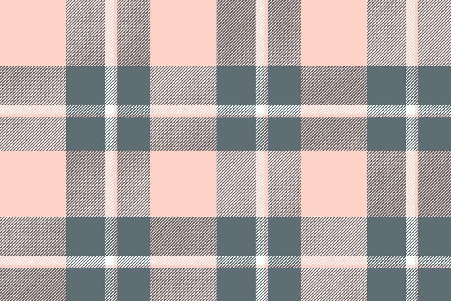 Plaid background, check seamless pattern in pink. Vector fabric texture for textile print, wrapping paper, gift card or wallpaper.