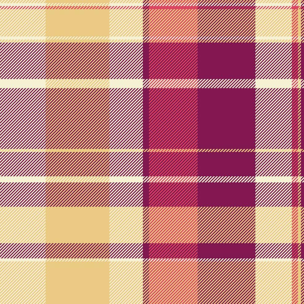 Background check tartan of vector plaid fabric with a seamless texture pattern textile.