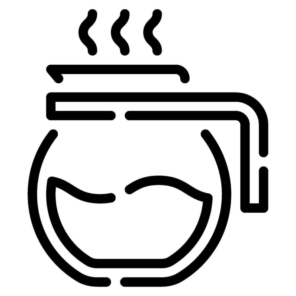 Coffee Pot Icon Illustration, for UIUX, infographic, etc vector