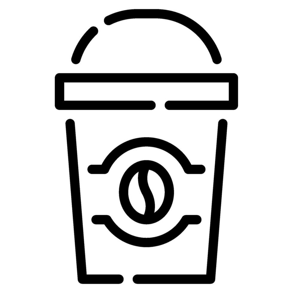 Coffee To Go Icon Illustration, for UIUX, infographic, etc vector